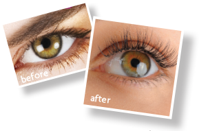 natural lashes before and after